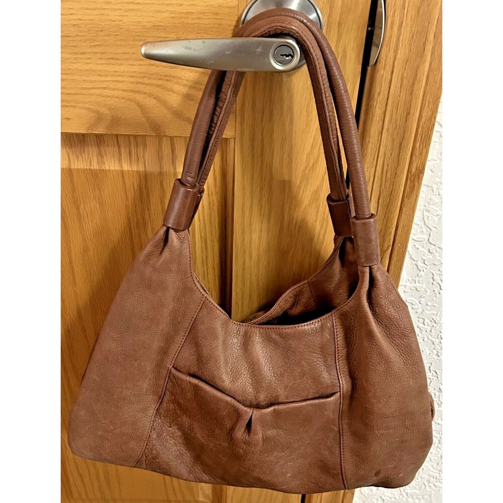 Vintage Osgoode marley Brown Leather Hobo Shoulder Bag Slouchy Tote Soft RARE